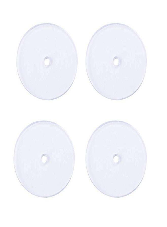 LUMBER FASHION Silicone Rubber Ear Back Stoppers Push Buttons Findings Stud Earring Plugs Earring Backs Clear Disc Pads to Stabilize Earrings 200 Pcs - Image 2
